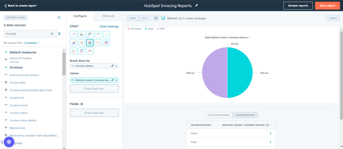 HubSpot Invoicing Reports